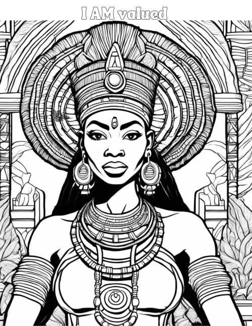 V4 Crowned &amp; Confident: Affirmations Coloring Book (Color with Confidence Series)