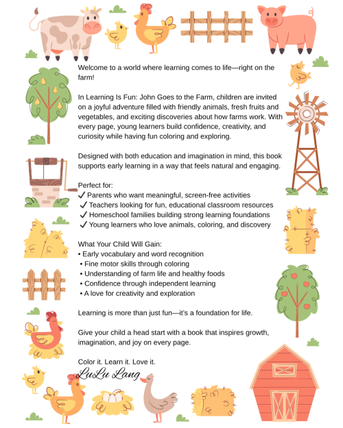 Learning is Fun Series: John Goes to the Farm 