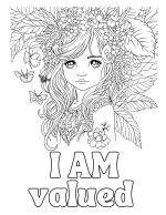 Affirmation Coloring Book (Color with Confidence Series) Paperback